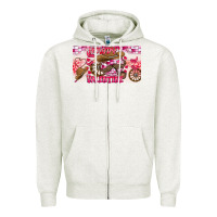 Oatmeal Heather Howdy Valentine Zipper Hoodie - CowhideDigitalArt