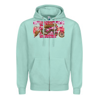 Seafoam Howdy Valentine Zipper Hoodie - CowhideDigitalArt