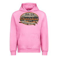 Fuchsia Pink piper cherokee pa 28 retro vintage design Urban Hoodie - lanVoArt