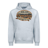 Heather Grey piper cherokee pa 28 retro vintage design Urban Hoodie - lanVoArt