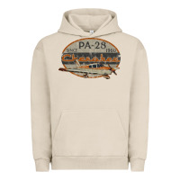 Pigment French Oak piper cherokee pa 28 retro vintage design Urban Hoodie - lanVoArt
