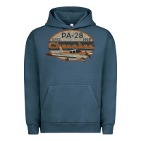 Pigment Midnight Navy piper cherokee pa 28 retro vintage design Urban Hoodie - lanVoArt