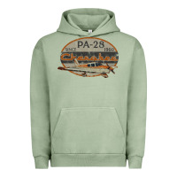 Pigment Oil Green piper cherokee pa 28 retro vintage design Urban Hoodie - lanVoArt