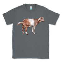 Charcoal Heather Nubian Goat Classic Tee - LillyAllenDesigns