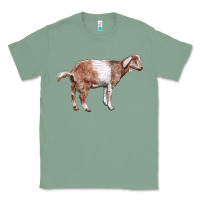 Sage Nubian Goat Classic Tee - LillyAllenDesigns