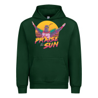 Forest Green praise the sun Urban Hoodie - lanVoArt
