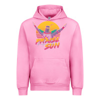 Fuchsia Pink praise the sun Urban Hoodie - lanVoArt