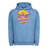 Pigment Pebble Blue praise the sun Urban Hoodie - lanVoArt