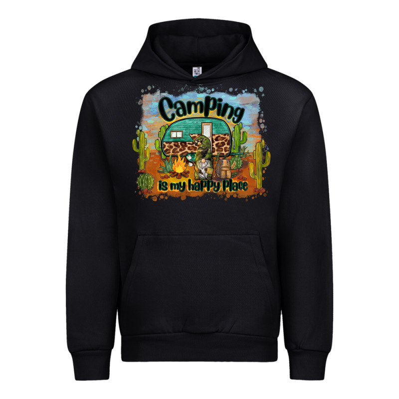 Camping Is My Happy Place Urban Hoodie by BarkalooDesign | Teevron