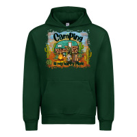 Forest Green camping is my happy place Urban Hoodie - BarkalooDesign
