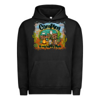 Pigment Black camping is my happy place Urban Hoodie - BarkalooDesign