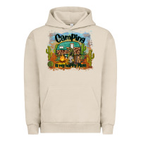 Pigment French Oak camping is my happy place Urban Hoodie - BarkalooDesign