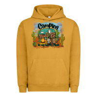 Pigment Peanut Butter camping is my happy place Urban Hoodie - BarkalooDesign