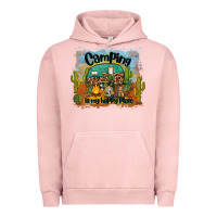 Pigment Salmon camping is my happy place Urban Hoodie - BarkalooDesign