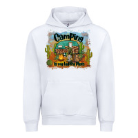White camping is my happy place Urban Hoodie - BarkalooDesign