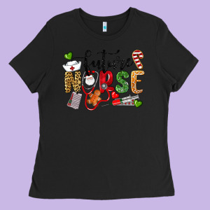 Chrismas Future Nurse Ladies Tee Designed By Lillyallendesigns