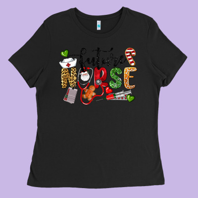 Chrismas Future Nurse Ladies Tee Designed By Lillyallendesigns