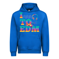Cobalt i listen to edm rainbow letters dj music gift Urban Hoodie - lanVoArt