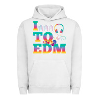 Pigment Lunar Rock i listen to edm rainbow letters dj music gift Urban Hoodie - lanVoArt