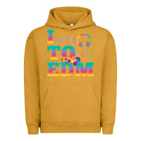 Pigment Peanut Butter i listen to edm rainbow letters dj music gift Urban Hoodie - lanVoArt