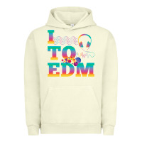Pigment Pistachio i listen to edm rainbow letters dj music gift Urban Hoodie - lanVoArt