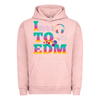 Pigment Salmon i listen to edm rainbow letters dj music gift Urban Hoodie - lanVoArt