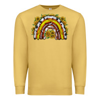 Antique Gold sunflower sports rainbow Premium Sweatshirt - RacoonDesign