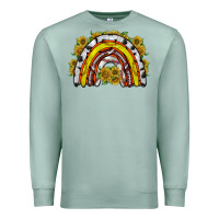 Seafoam sunflower sports rainbow Premium Sweatshirt - RacoonDesign