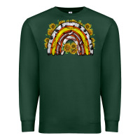 Sports Green sunflower sports rainbow Premium Sweatshirt - RacoonDesign
