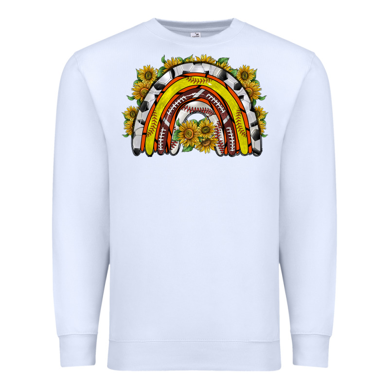 Sunflower Sports Rainbow Premium Sweatshirt by RacoonDesign | Teevron