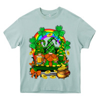 Arona st. patricks gnomes truck with rainbow Heavy Core Tee - BundleAndBundleShop