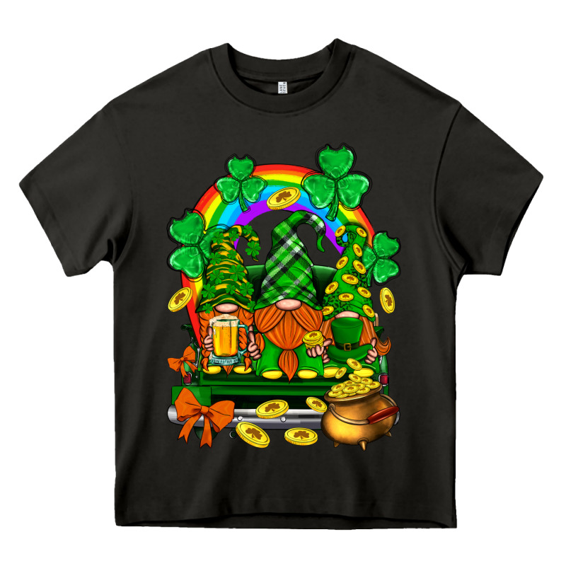 St. Patricks Gnomes Truck With Rainbow Heavy Core Tee by BundleAndBundleShop | Teevron
