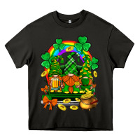Asphalt st. patricks gnomes truck with rainbow Heavy Core Tee - BundleAndBundleShop