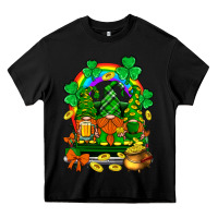 Black st. patricks gnomes truck with rainbow Heavy Core Tee - BundleAndBundleShop