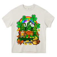 Cream st. patricks gnomes truck with rainbow Heavy Core Tee - BundleAndBundleShop