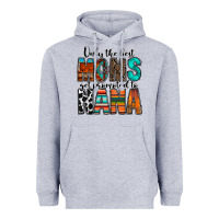 Heather Grey only the best moms get promoted to nana Heavyweight Hoodie - RacoonDesign