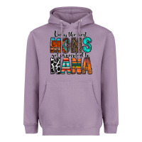 Lavender only the best moms get promoted to nana Heavyweight Hoodie - RacoonDesign