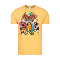 Vintage Mustard Afro woman nail boss Vintage Tee - RanaPortraitStore