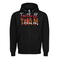 Black football team Zipper Hoodie - CowhideDigitalArt