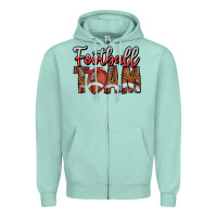 Seafoam football team Zipper Hoodie - CowhideDigitalArt