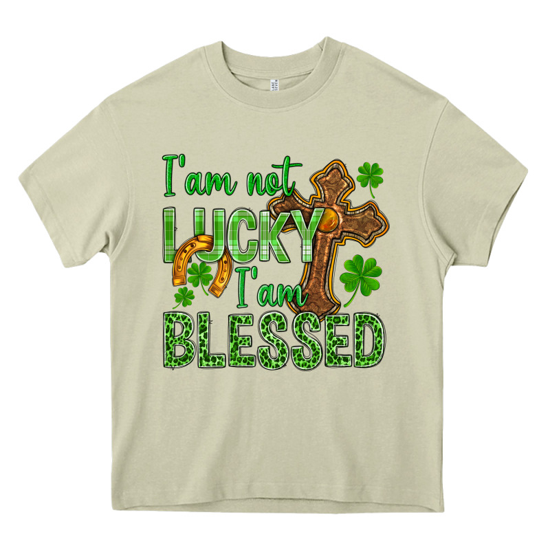 I Am Not Lucky I Am Blessed St. Patricks Heavy Core Tee by BundleAndBundleShop | Teevron