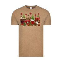 Vintage Coffee Christmas coffee cups Vintage Tee - texasbilliewilder
