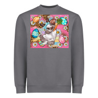 Easter Bunny And Egg With Leopard Pattern Tumbler Heavyweight Sweatshirt | Teevron