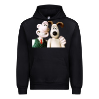 Black the man with his dog taking selfie w.a.l.l.a.c.e Urban Hoodie - lanVoArt