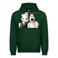 Forest Green the man with his dog taking selfie w.a.l.l.a.c.e Urban Hoodie - lanVoArt