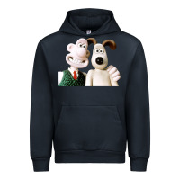 Navy the man with his dog taking selfie w.a.l.l.a.c.e Urban Hoodie - lanVoArt