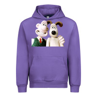 Tulip the man with his dog taking selfie w.a.l.l.a.c.e Urban Hoodie - lanVoArt