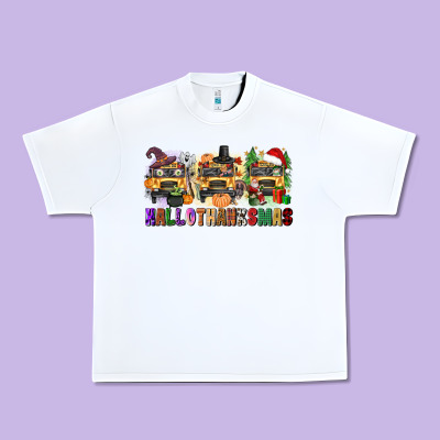 Hallothanksmas Urban Heavy Tee Designed By Texasbilliewilder