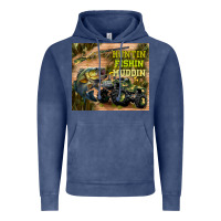 Vintage Denim huntin fishin muddin Vintage Hoodie - TumblerDesignByShophia