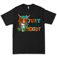 Black just a little moody coffee cup long haired cow Premium Tee - Jasminsmagicworld